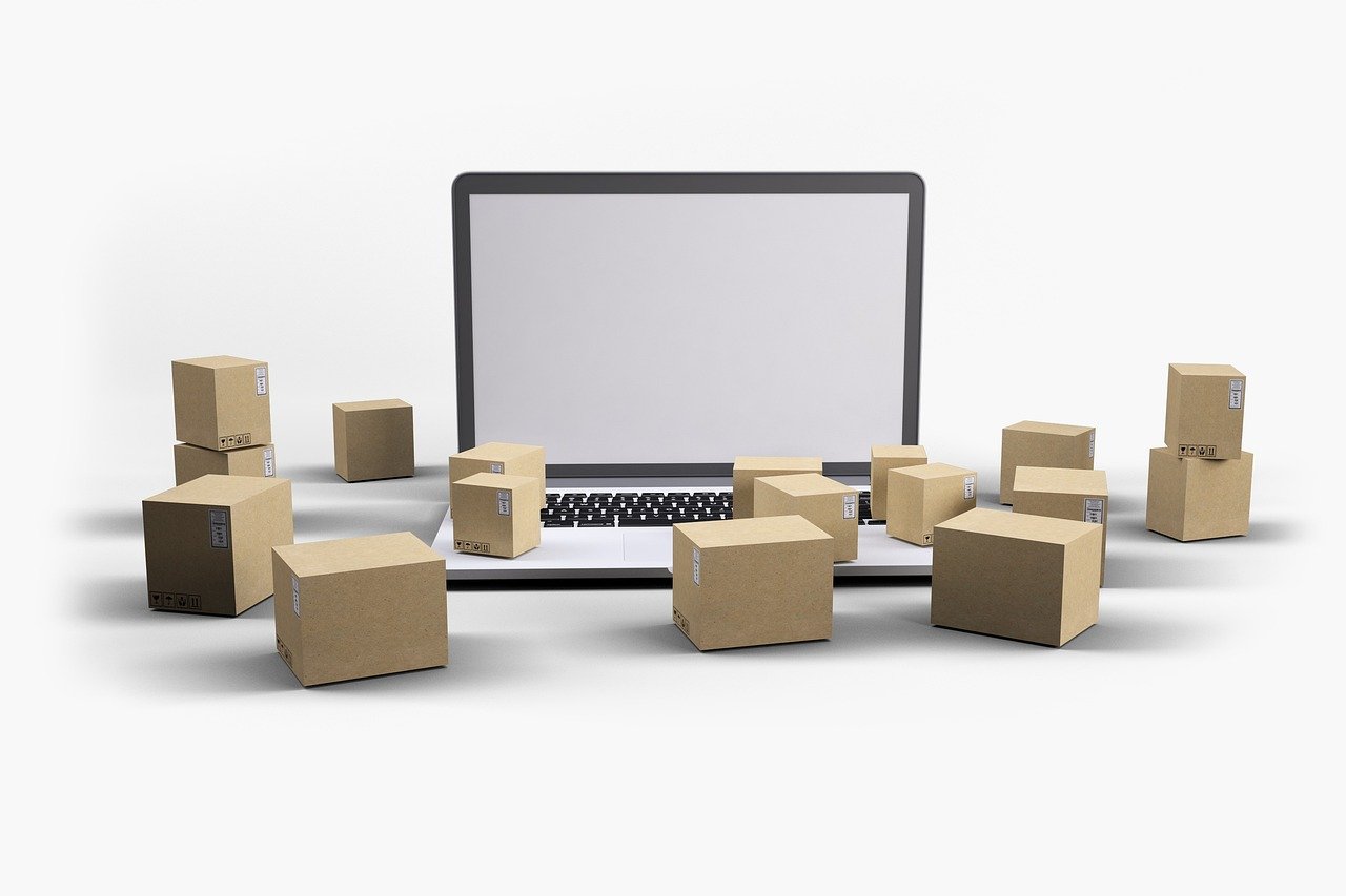 delivery, boxes, laptop-5585969.jpg